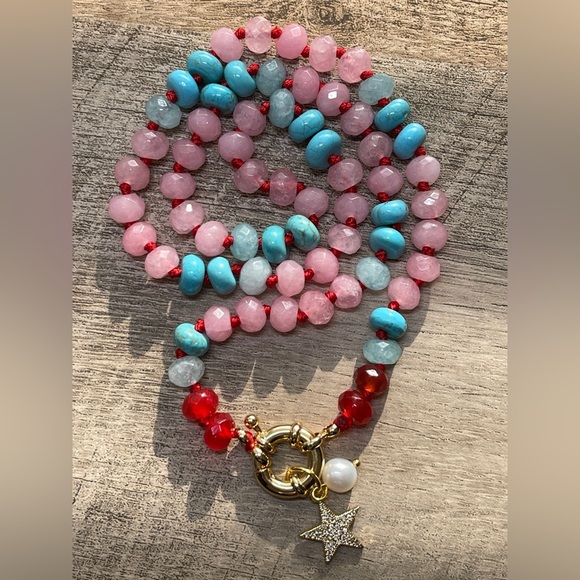 Clover Lane Jewelry Jewelry - Ms America Necklace 🇺🇸 All Semiprecious Natural Stones
